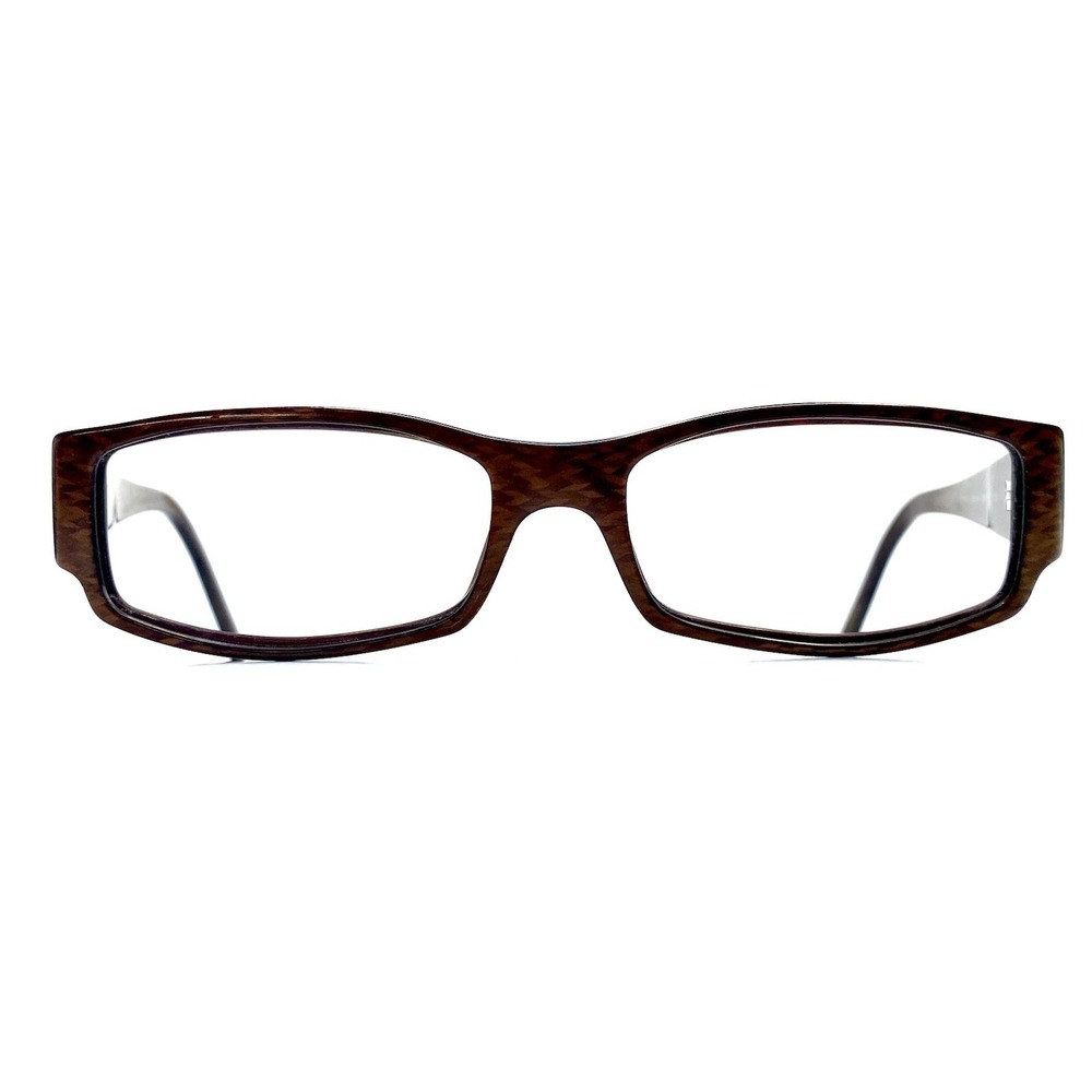 Prada Brown Carbon Fiber Rectangular Glasses Italy VPR93H 7BP1O1 53 16 135